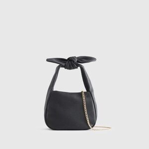 Italian Leather Mini Bow Bag